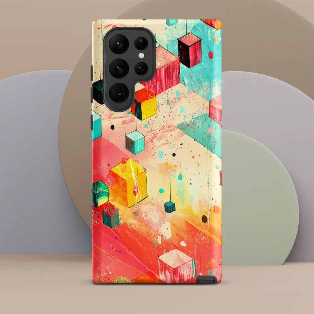 Suspended Cubes in Colorful Abstraction
