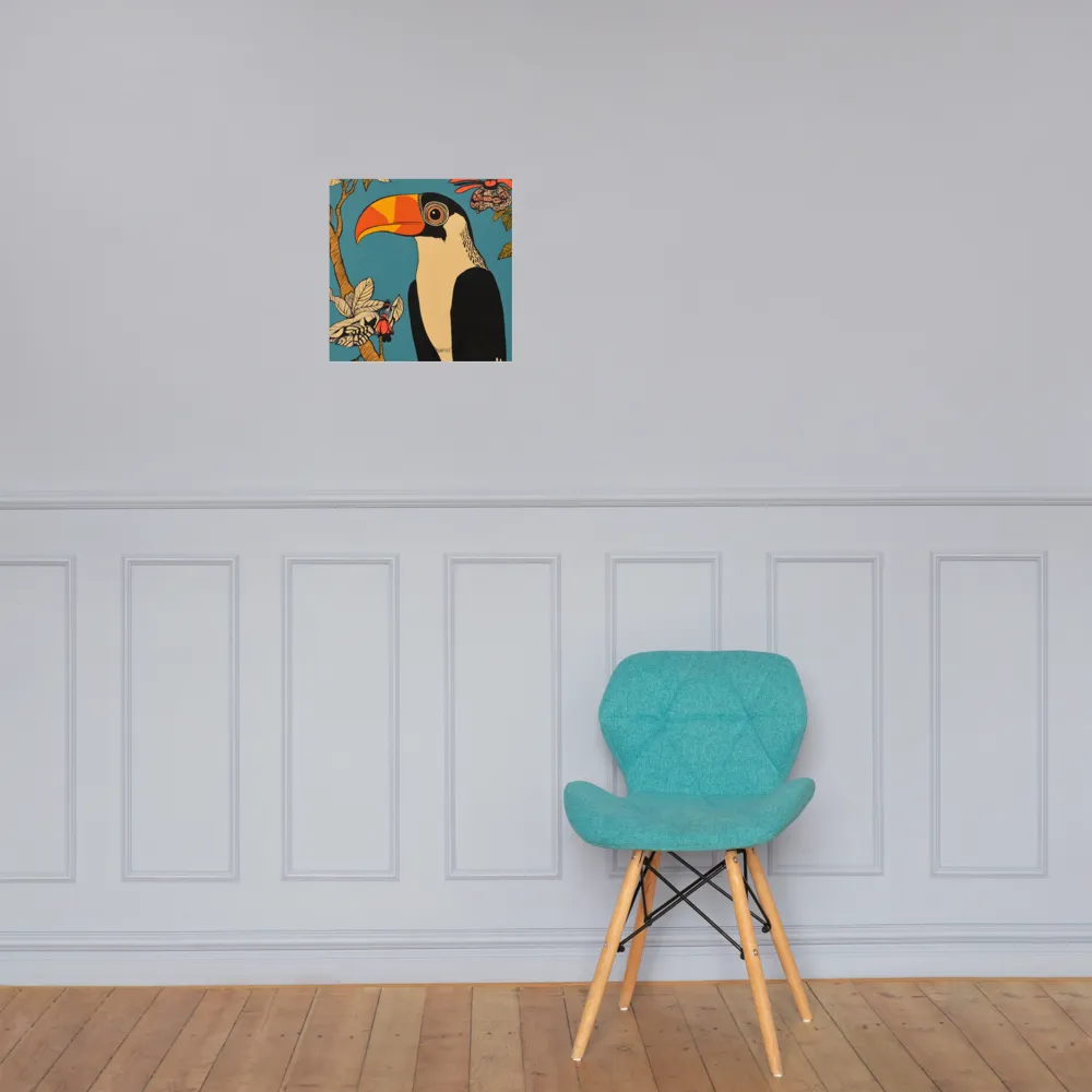 Tropical Majesty: The Toucan at Rest | Poster | 14″×14″