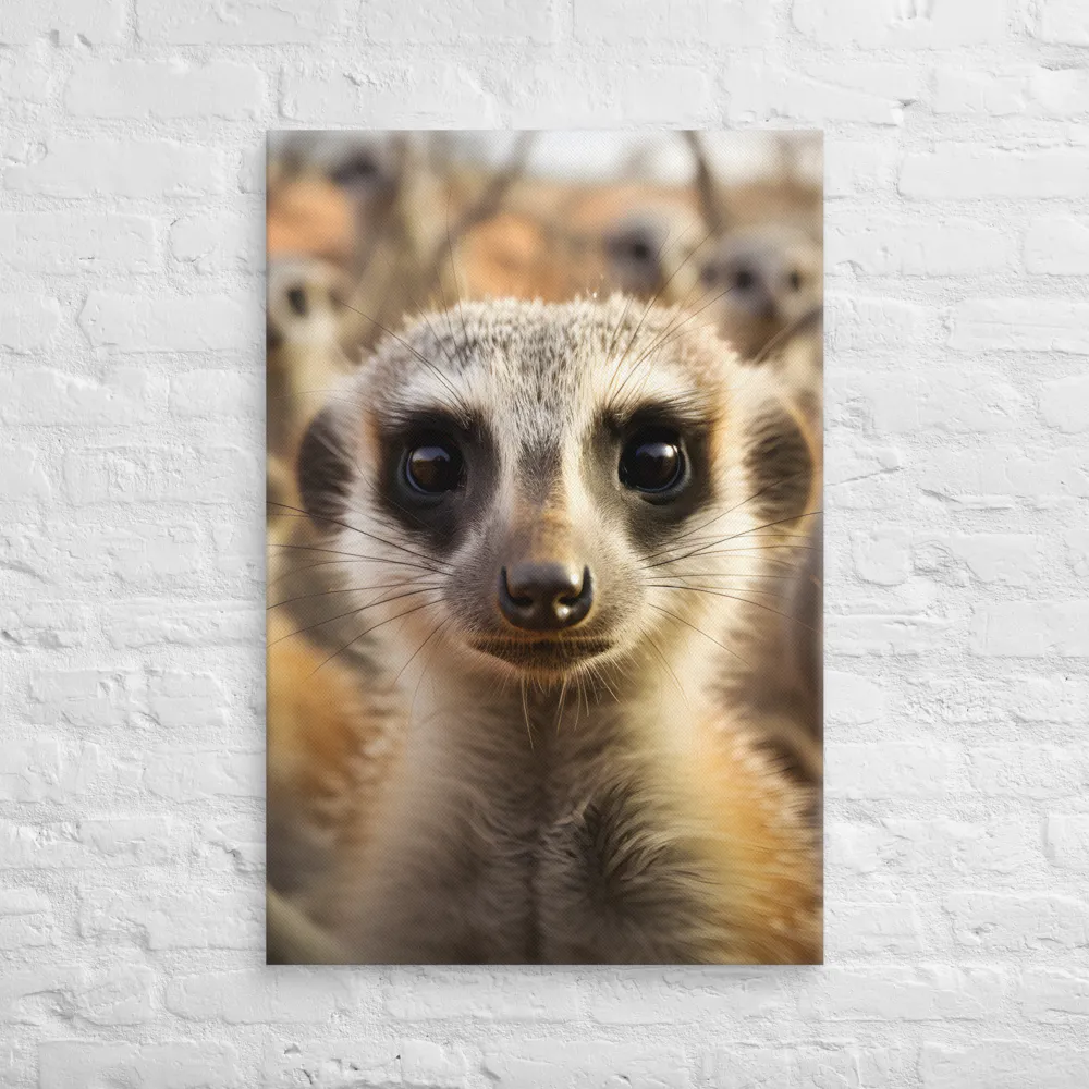 Curious Meerkats in Community | Art Print