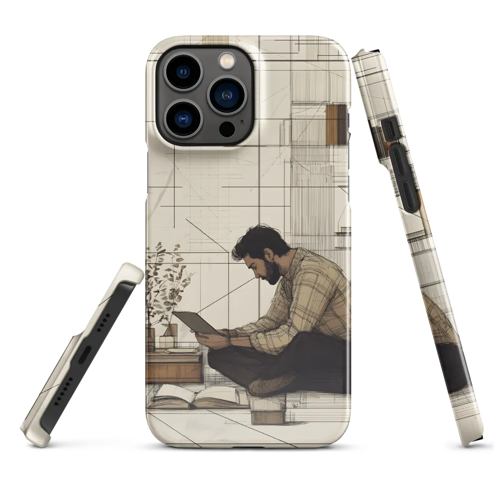 Quiet Reflections in Line | Phone Case |  13 Pro Max | Snap Case | Glossy