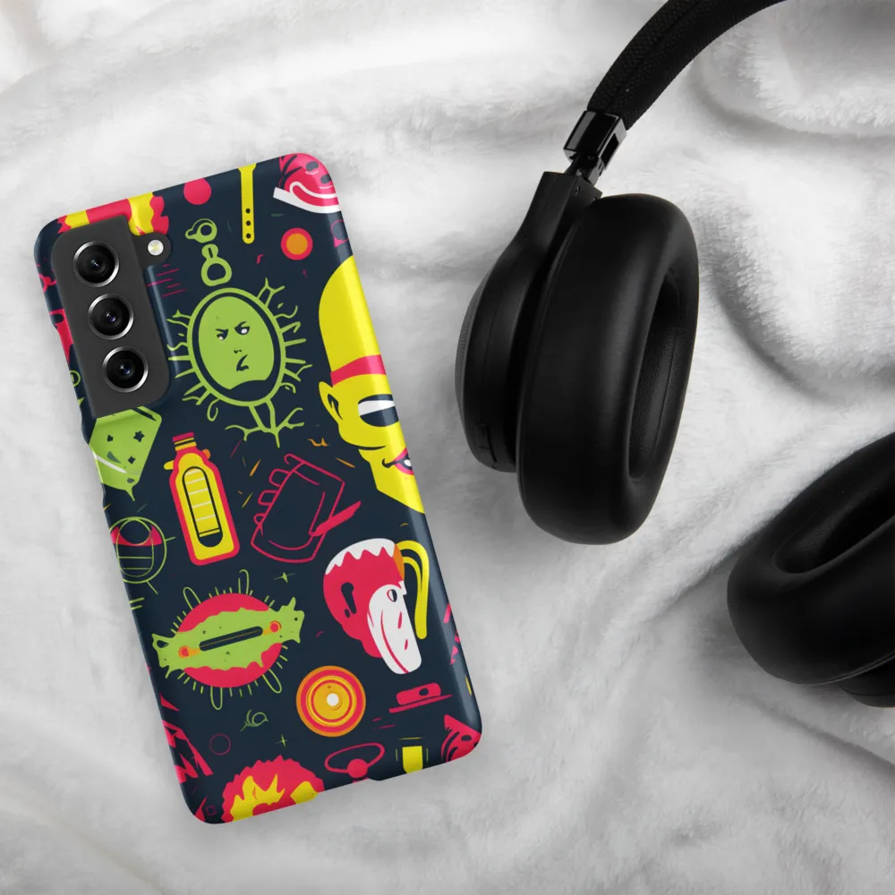 Neon Revelry: A Quirky Exploration of Modern Pop Art | Phone Case |  S21 FE | Snap Case | Matte