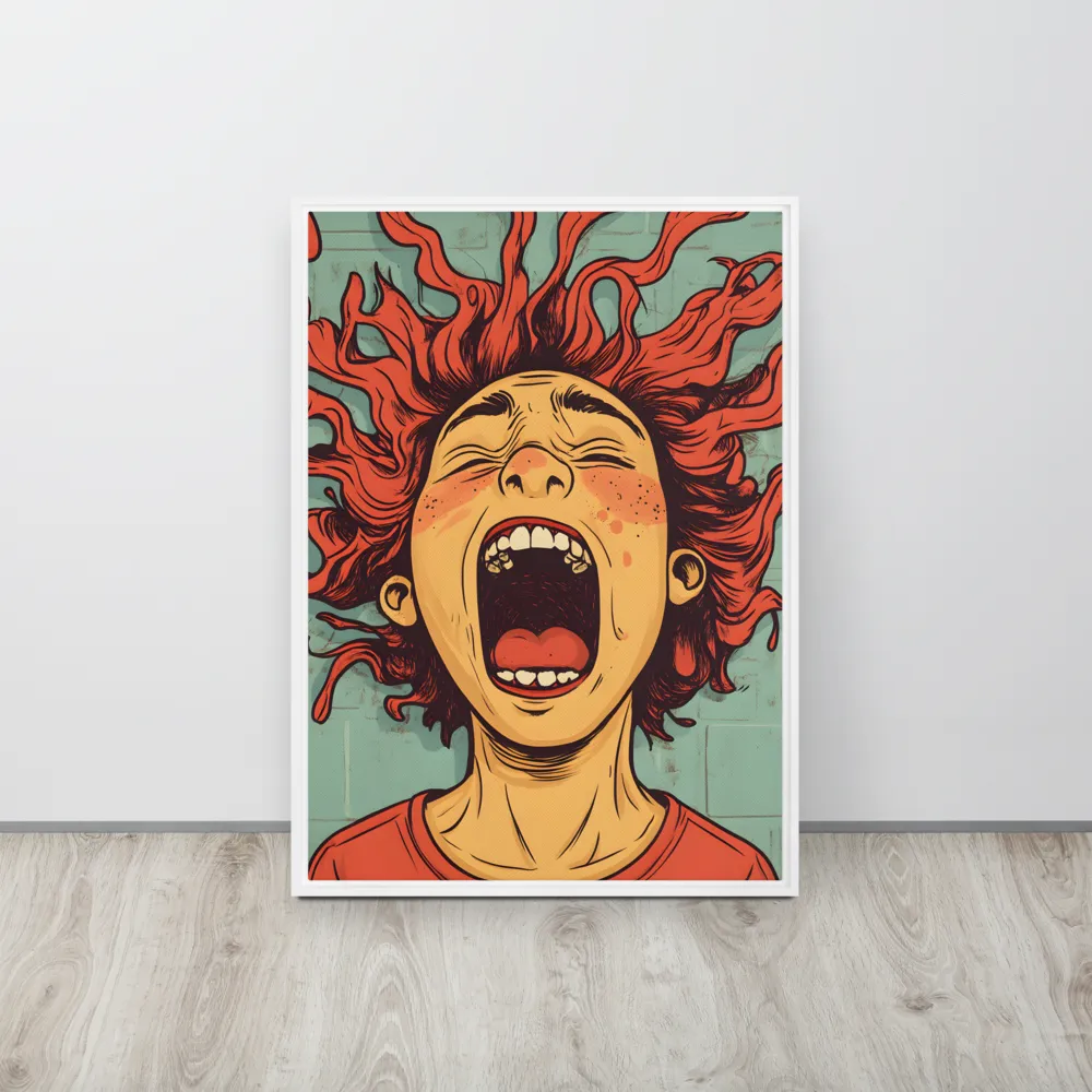 Fury Unleashed | Canvas with White Frame | 20″×28″