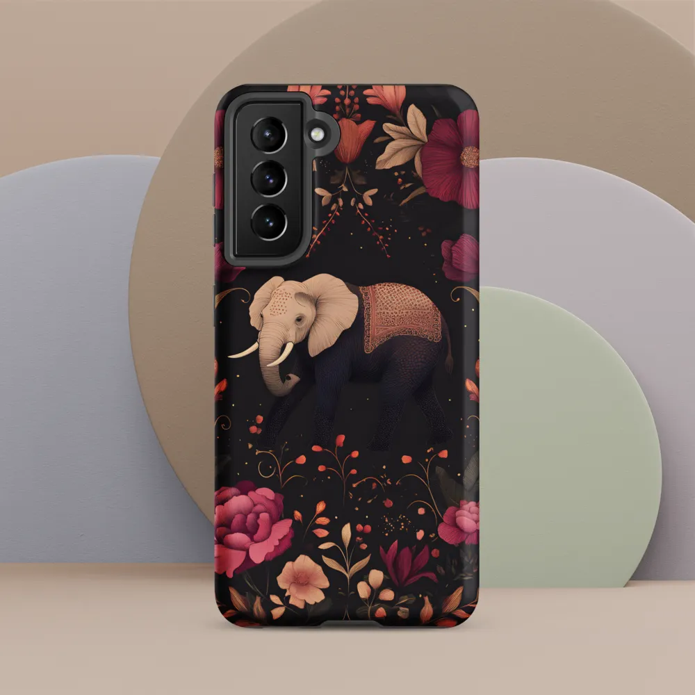 Whispers of the Wild: Elephants and Blooms