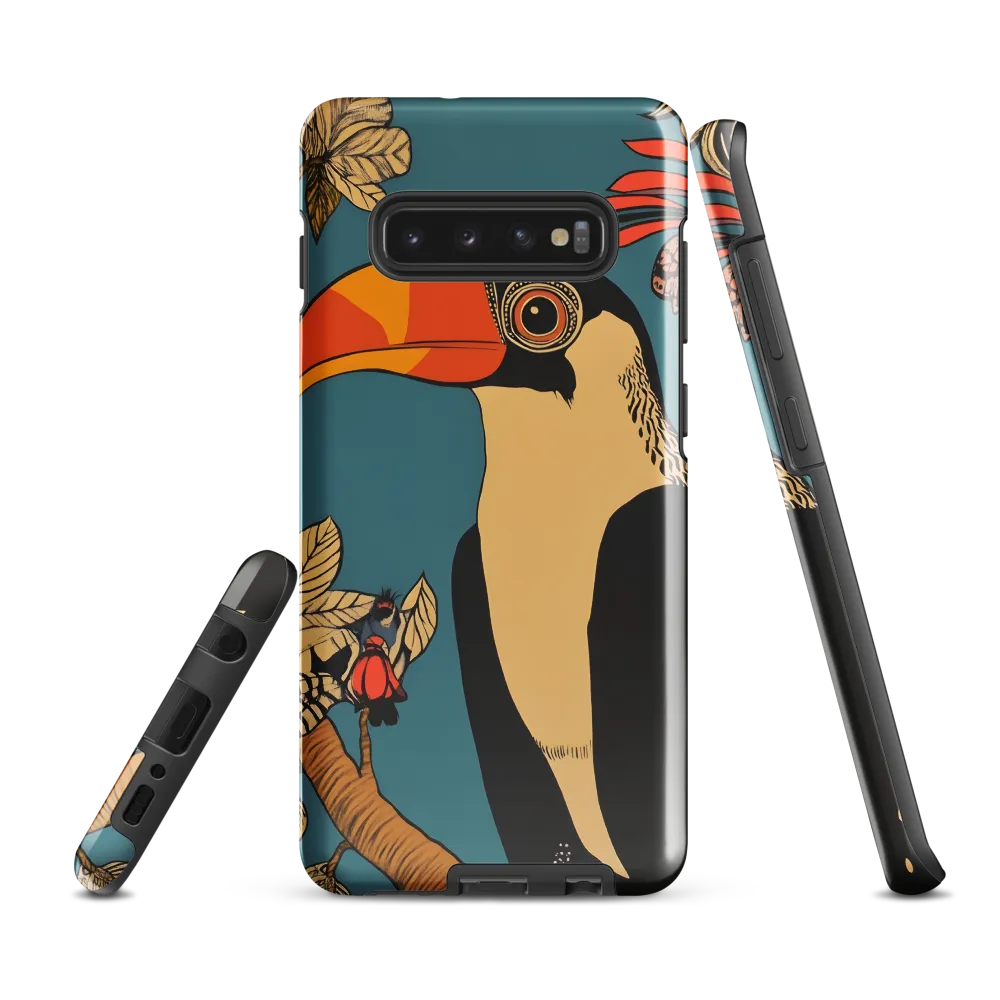 Tropical Majesty: The Toucan at Rest | Phone Case |  S10 Plus | Tough Case | Glossy