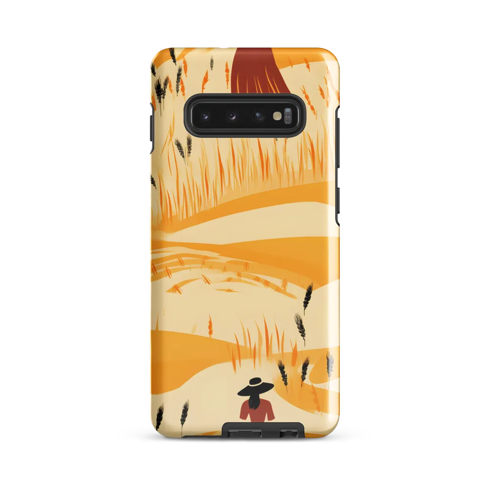 Embracing the Fields: A Floral Journey | Phone Case |  S10 Plus | Tough Case | Glossy