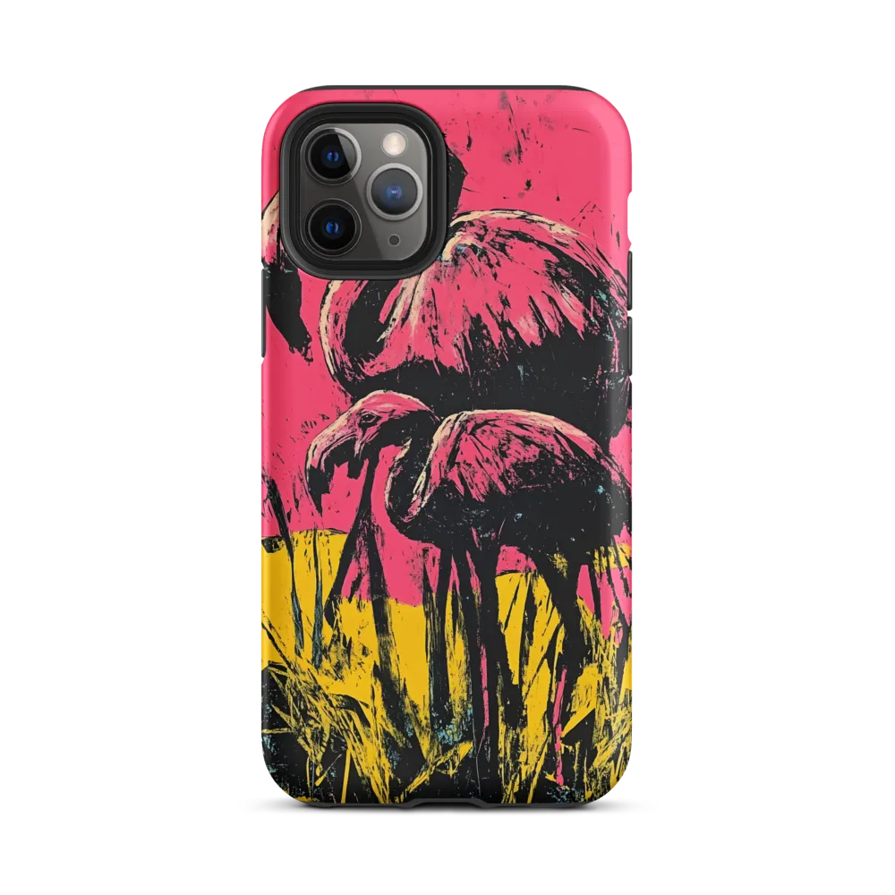 Flamingo Duet: A Pop Art Expression