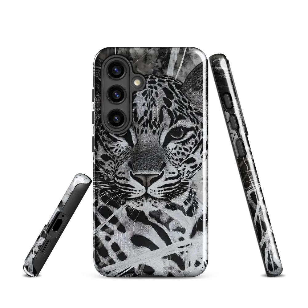 Majestic Gaze: The Leopard's Portrait | Phone Case |  S24 | Tough Case | Glossy