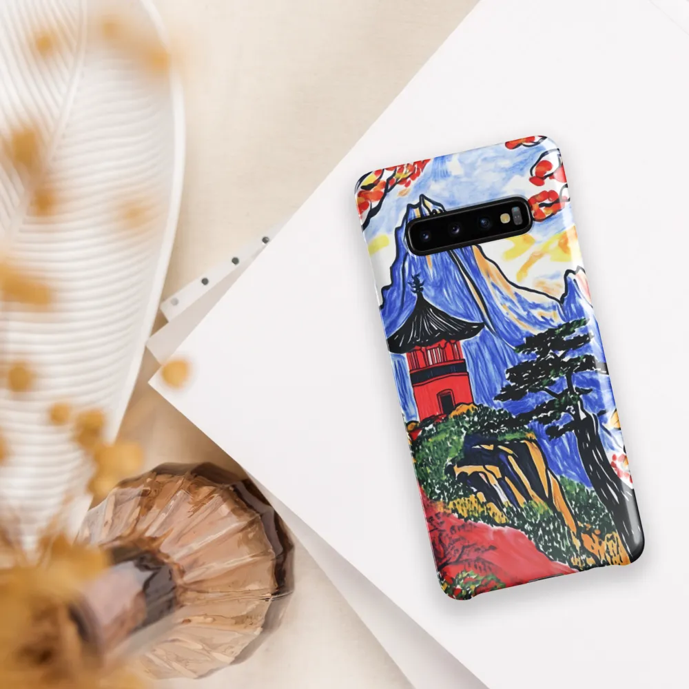 Tranquil Pagoda Among Autumn Peaks | Phone Case |  S10 Plus | Snap Case | Glossy