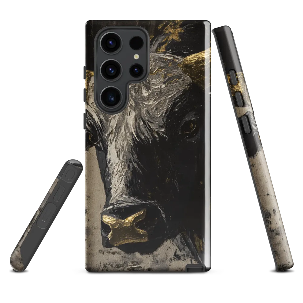 Majestic Bull: The Power in Black and Gold