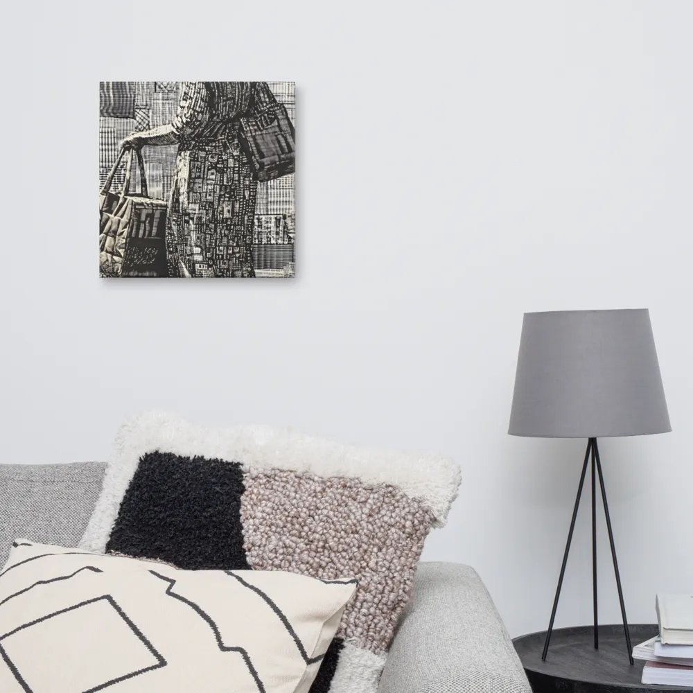 Urban Reflections: A Shopping Narrative | Canvas | 16″×16″