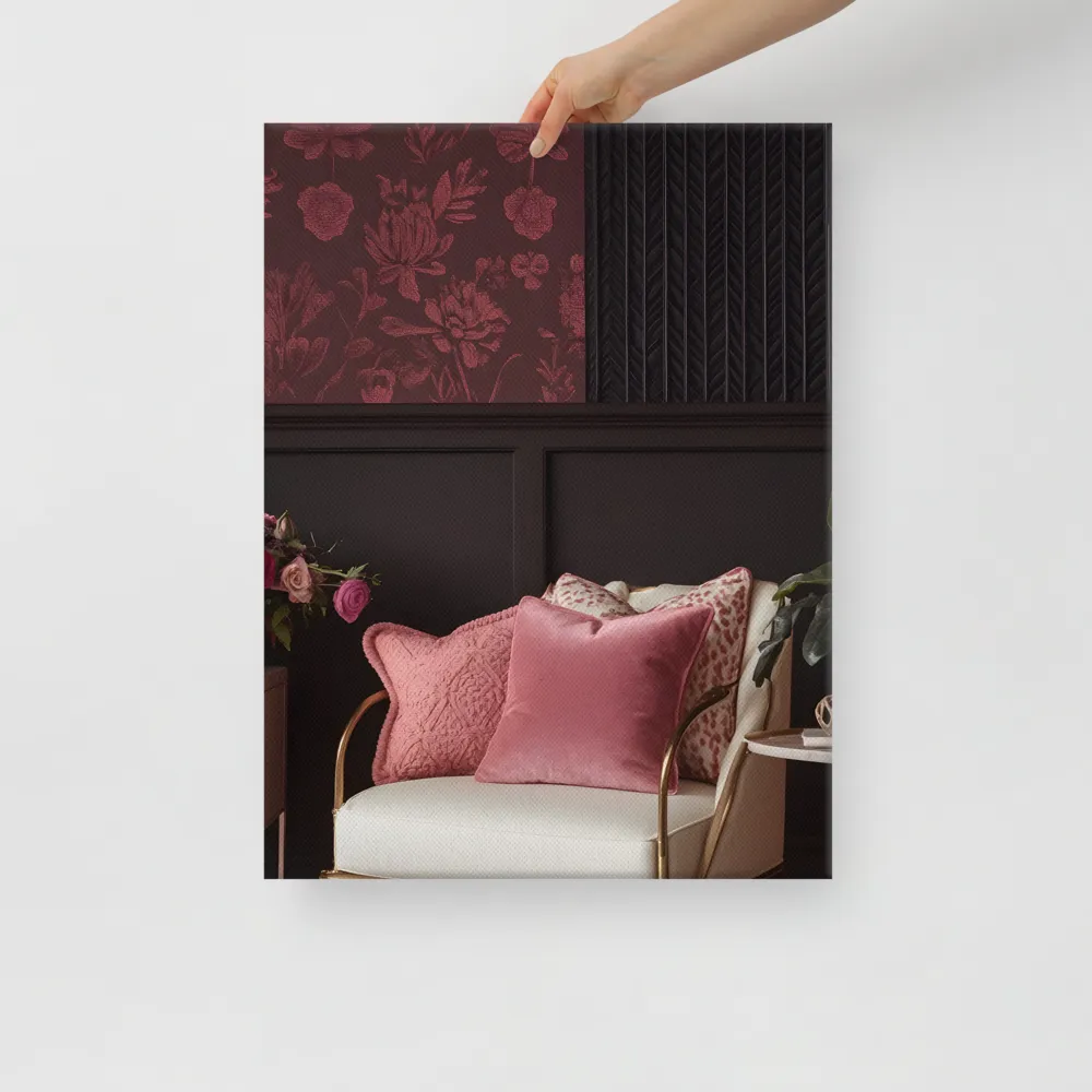 Elegance in Contrast: A Modern Interior Design | Canvas | 18″×24″