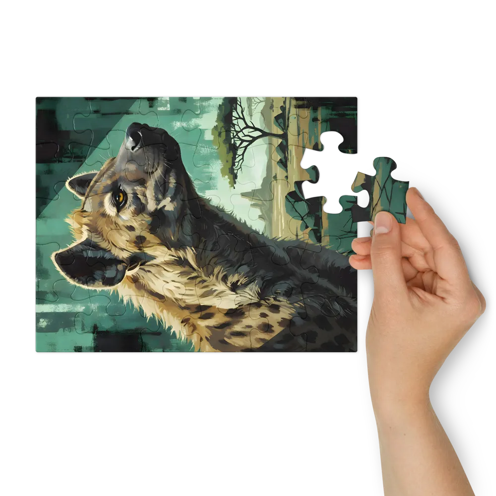 Savanna Sentinel 
 Jigsaw Puzzle in Tin Box