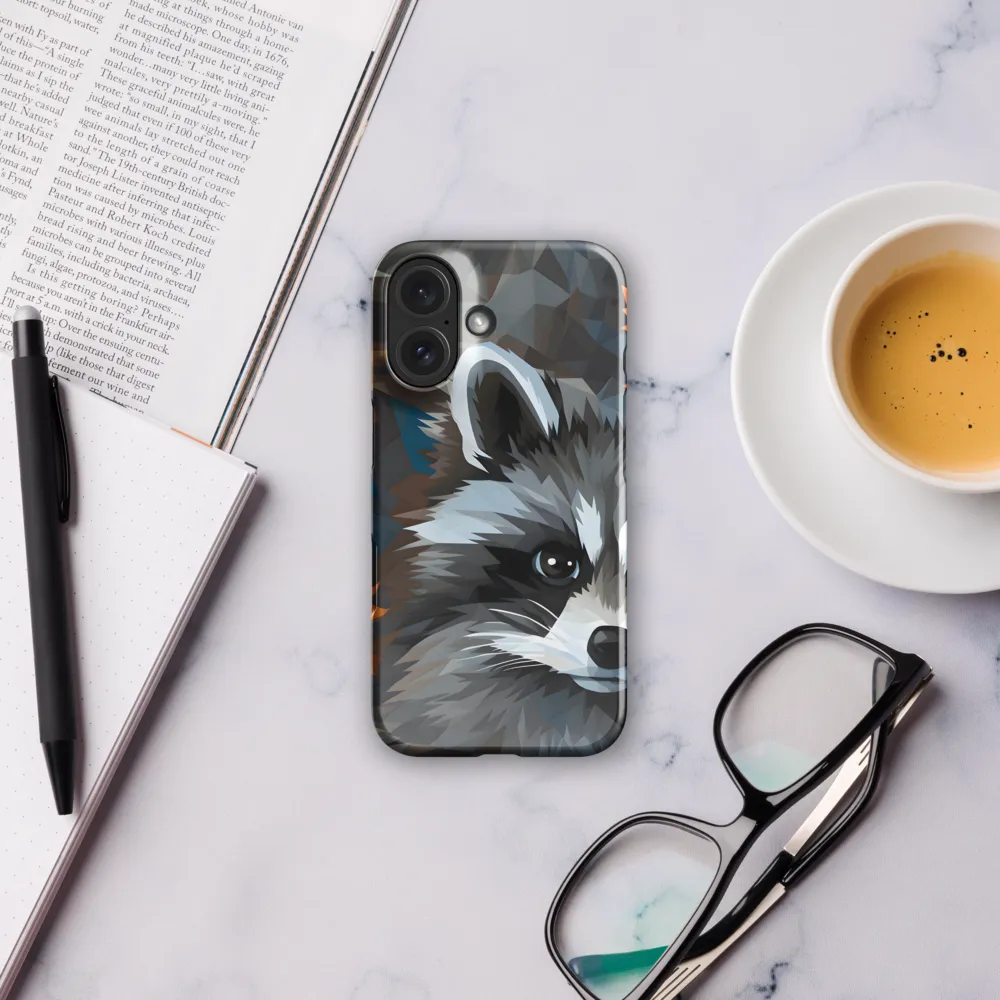 Whispers of Autumn: The Raccoon's Gaze | Phone Case