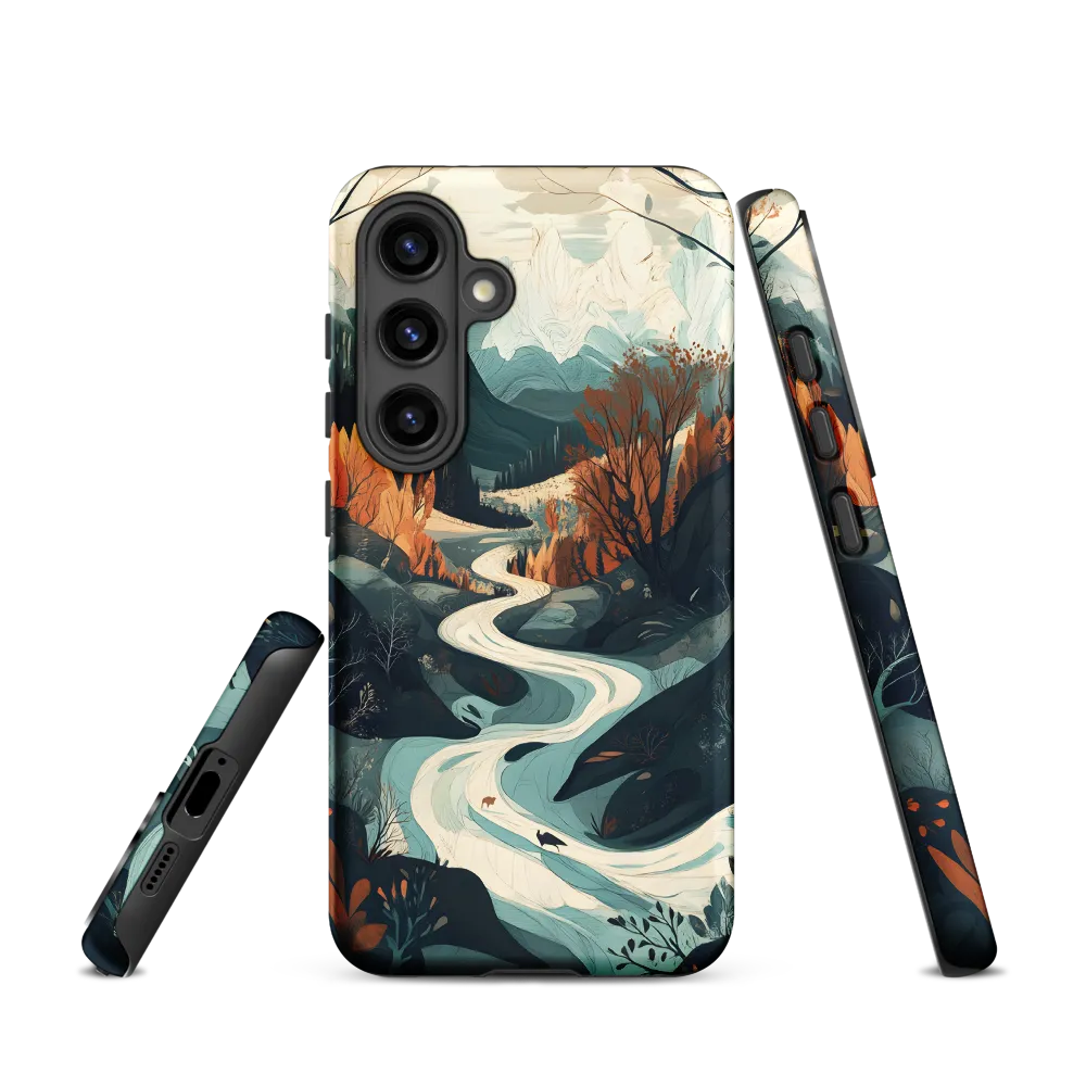 Winding Serenity: A Digital Landscape