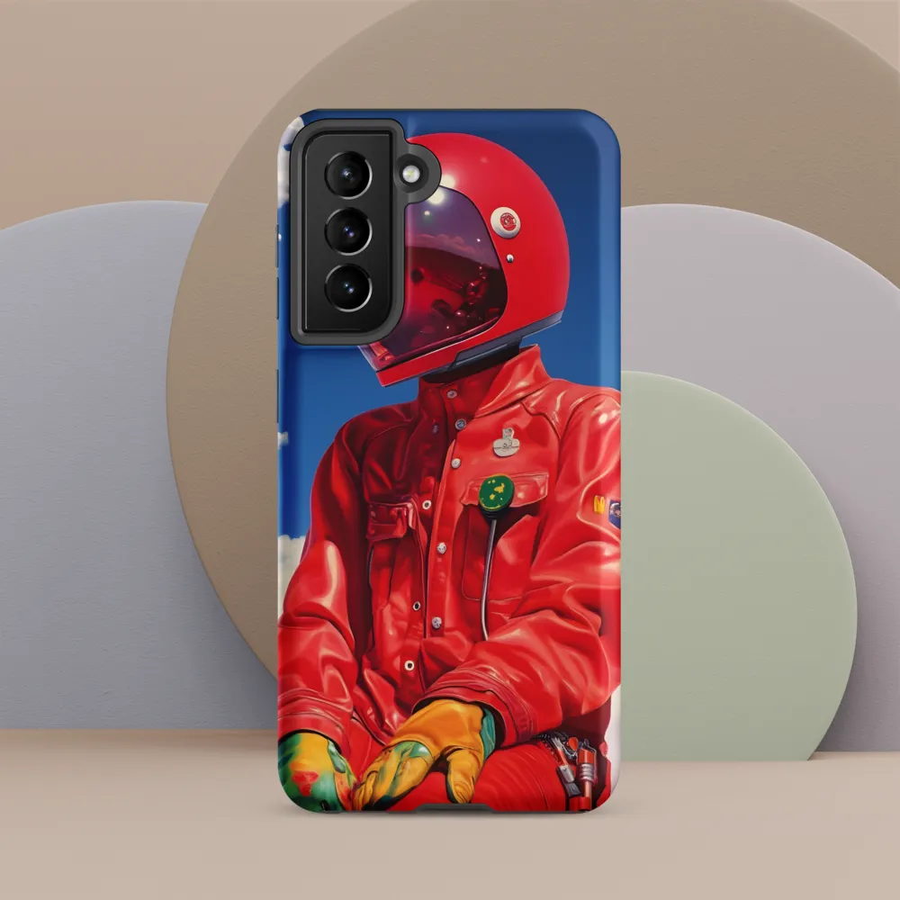 Astronaut in Crimson
