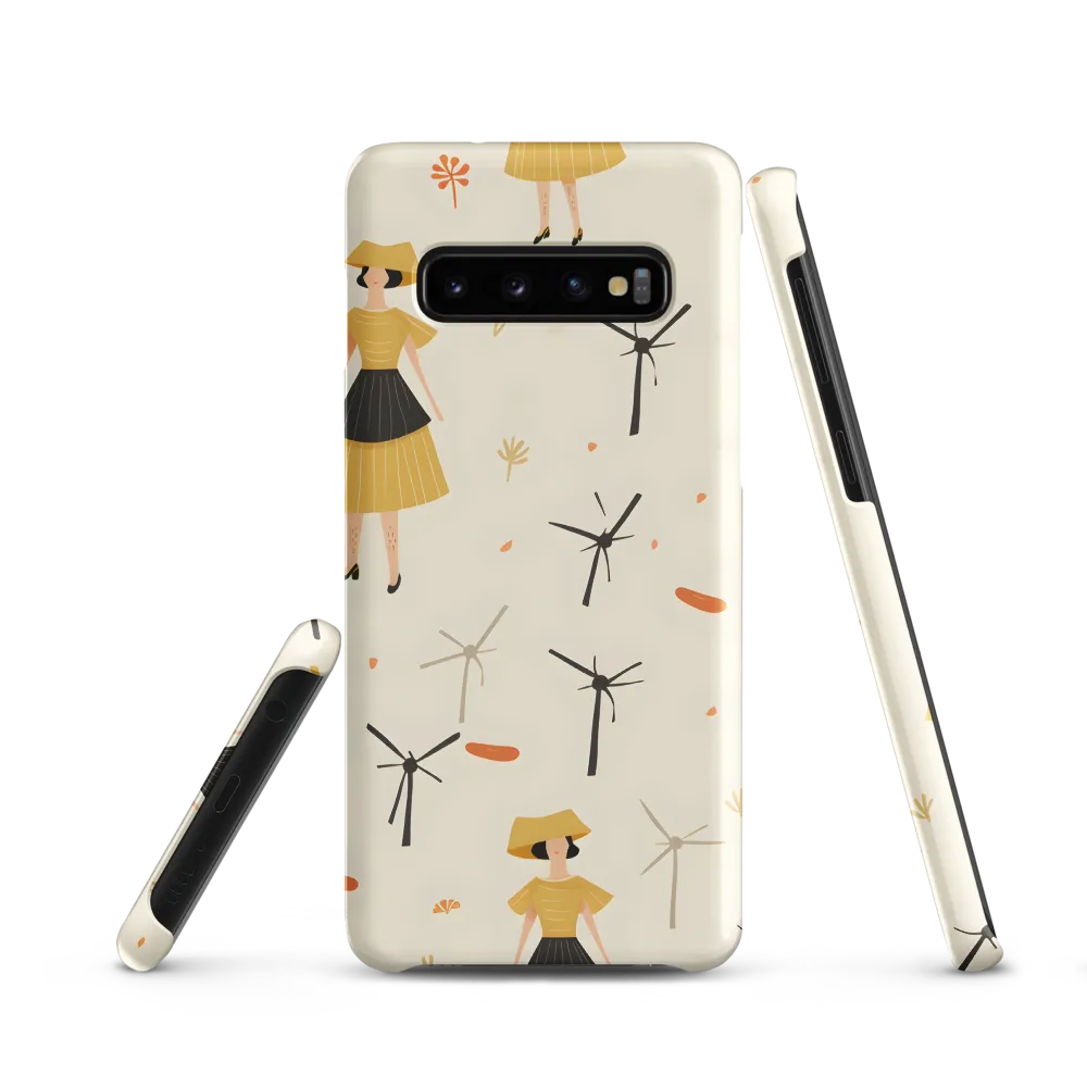 Whimsical Patterns of Nature and Femininity | Phone Case |  S10 | Snap Case | Matte