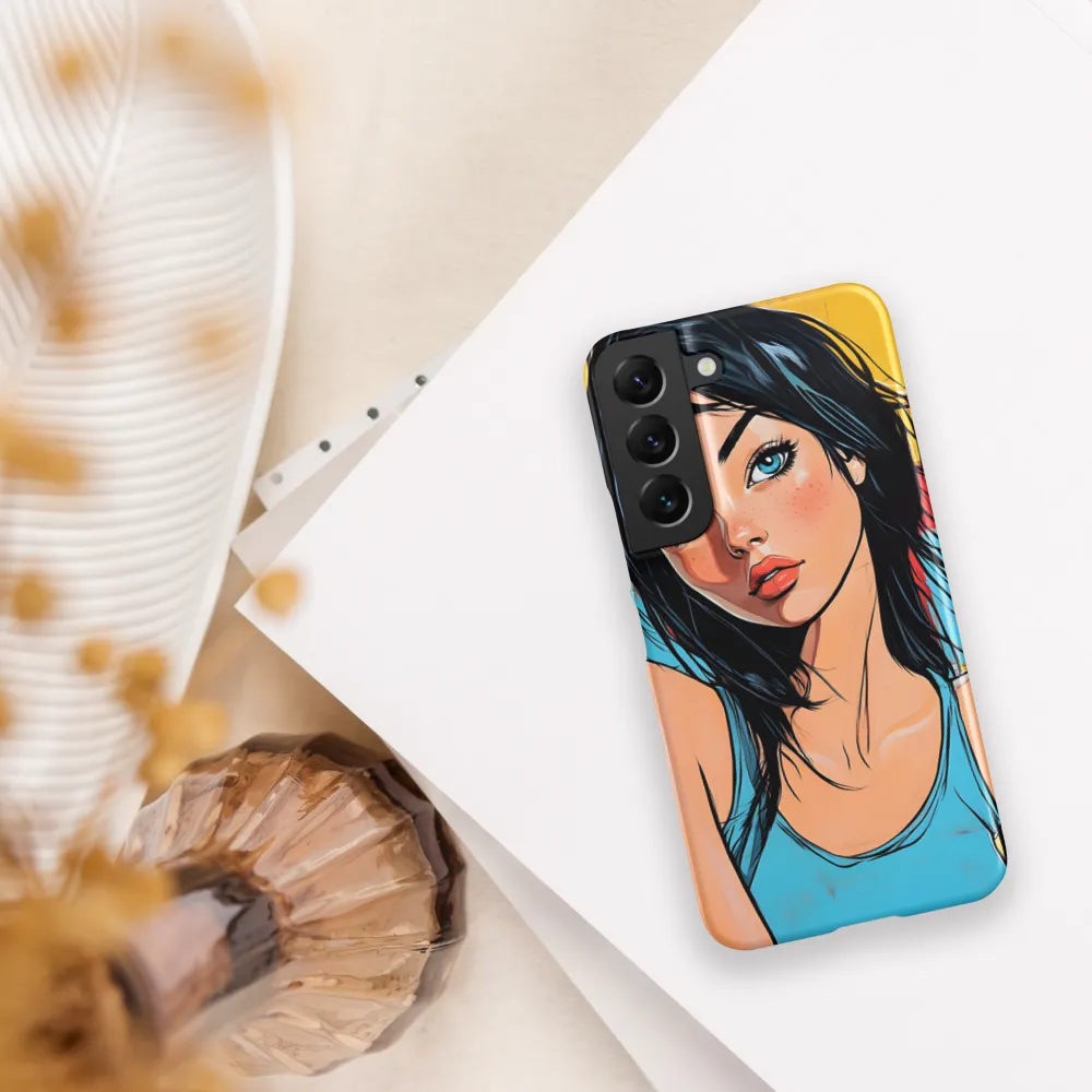 Vibrant Portrait of Modern Youth | Phone Case |  S22 | Snap Case | Matte