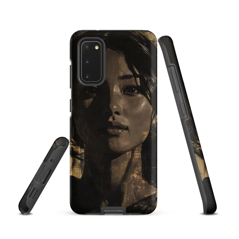 Golden Gaze: A Contemporary Portrait
