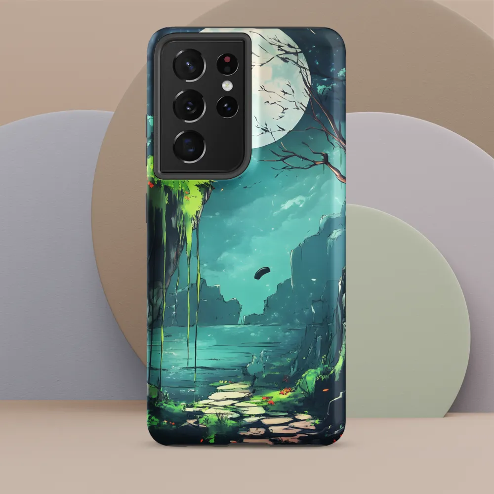 Moonlit Serenity: A Fantastical Landscape