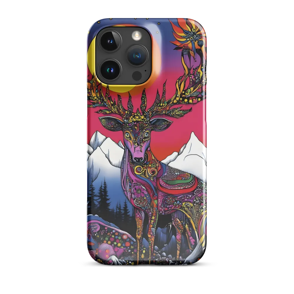 Mystical Majesty of the Psychedelic Deer | Phone Case |  16 Pro Max | Snap Case | Glossy