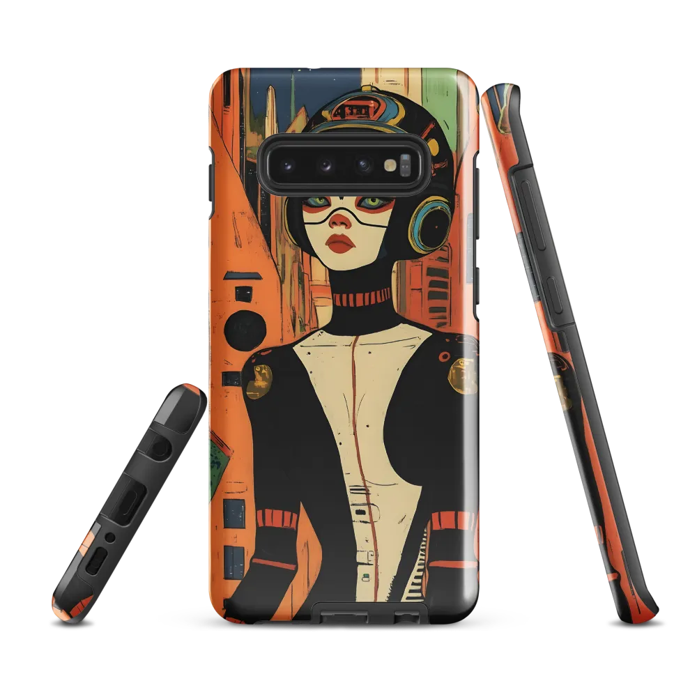 Futuristic Portrait of a Woman | Phone Case |  S10 Plus | Tough Case | Glossy