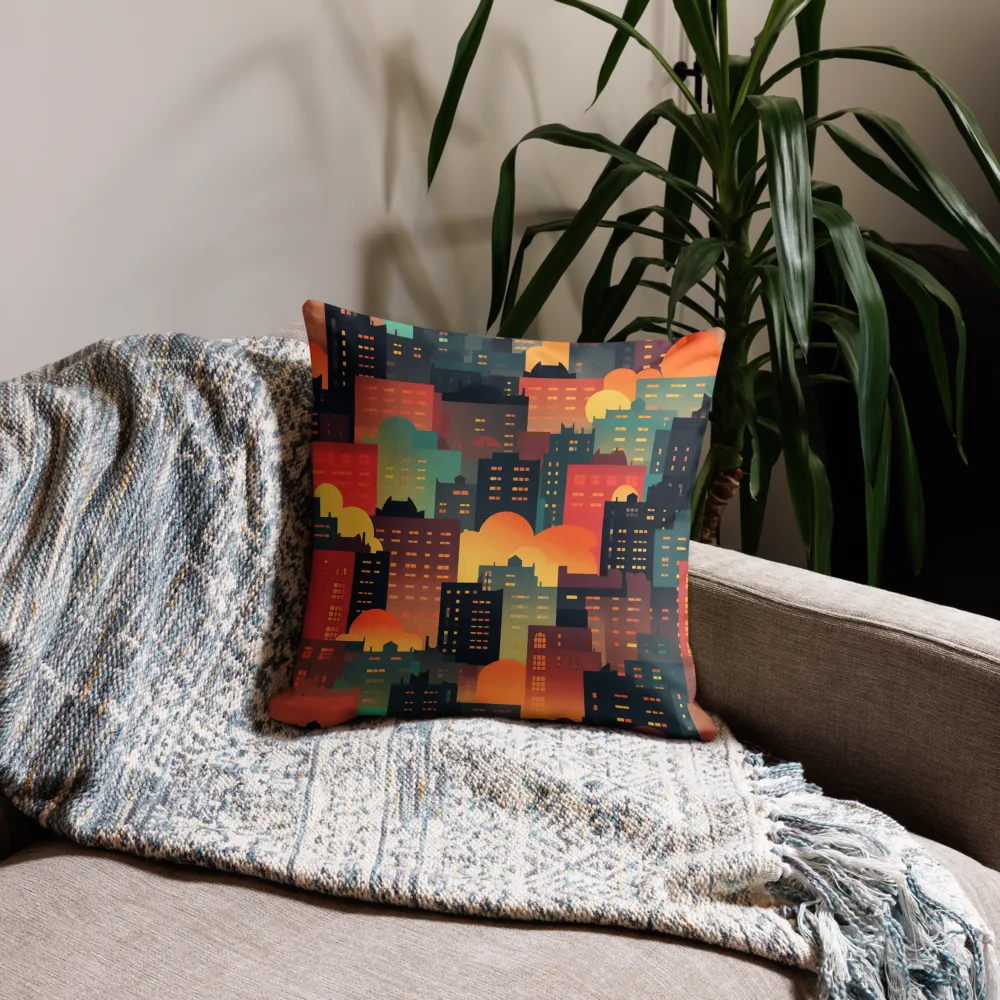 Twilight in the Concrete Jungle | Pillow | 18″×18″