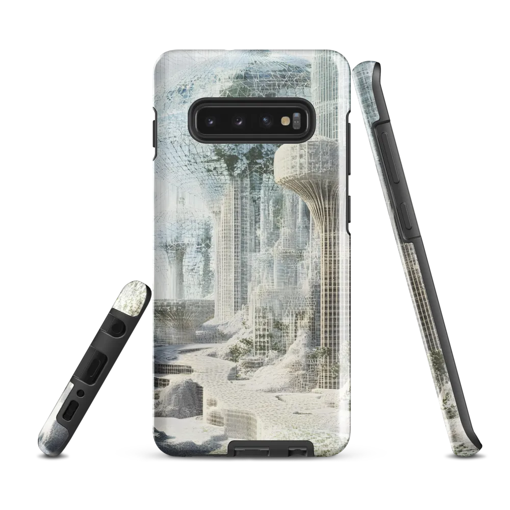 Ethereal Architectures: A Journey into the Future | Phone Case |  S10 Plus | Tough Case | Glossy