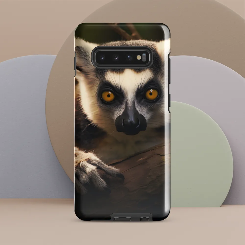 The Watchful Lemur | Phone Case |  S10 Plus | Tough Case | Glossy