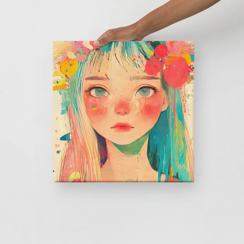 Whimsical Blossom | Canvas | 16″×16″