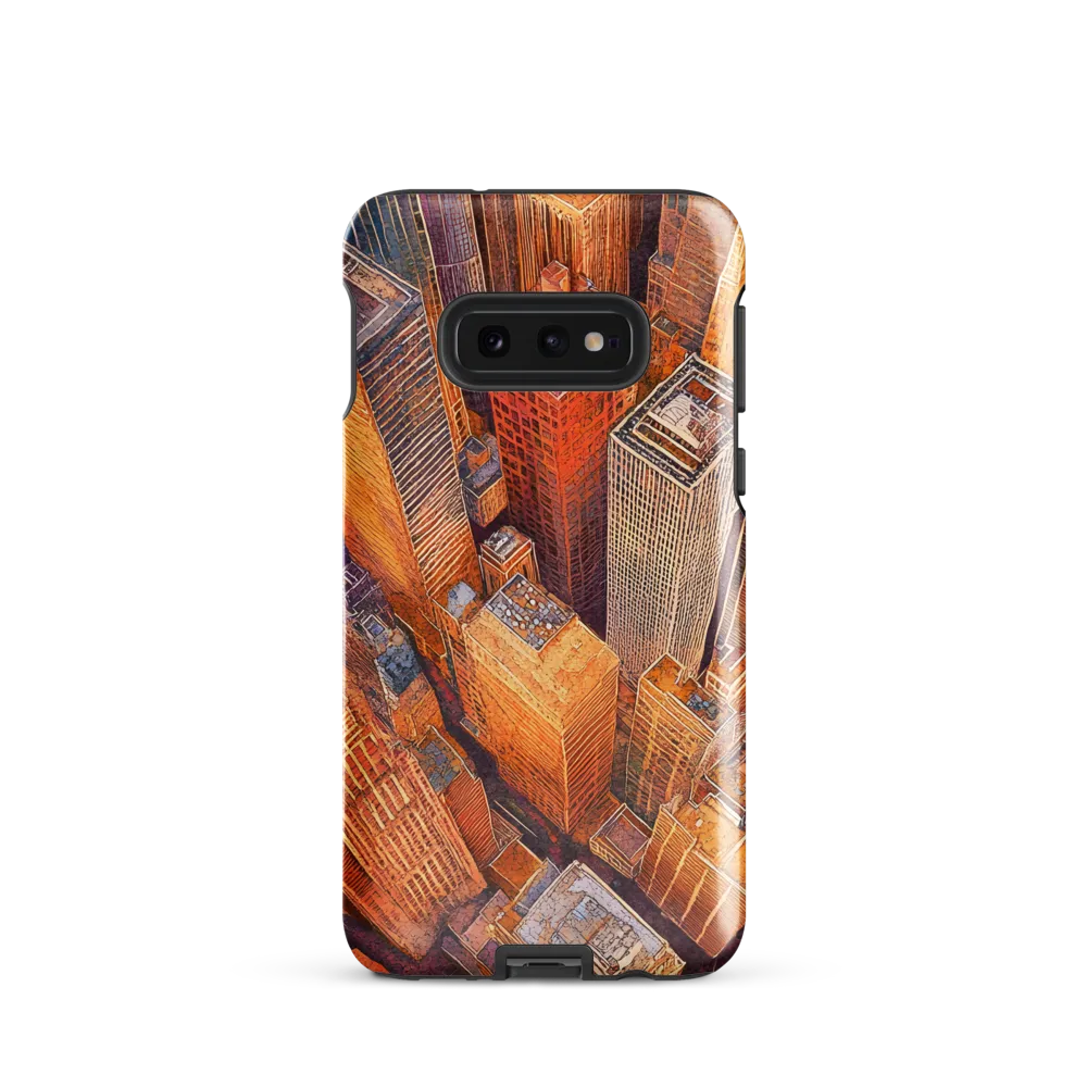 Urban Symphony in Orange and Purple | Phone Case |  S10e | Tough Case | Glossy