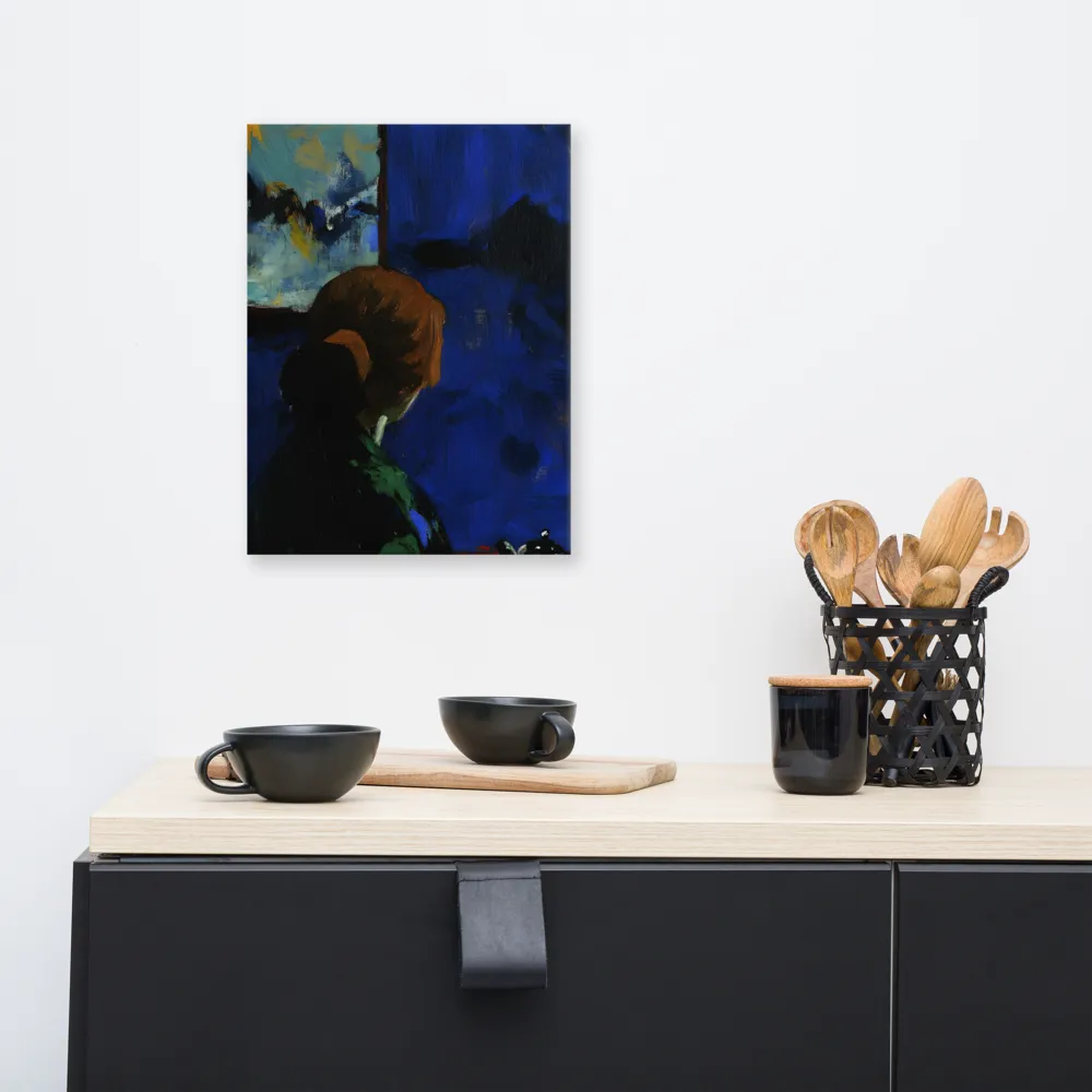 Contemplation Under the Night Sky | Canvas | 12″×16″