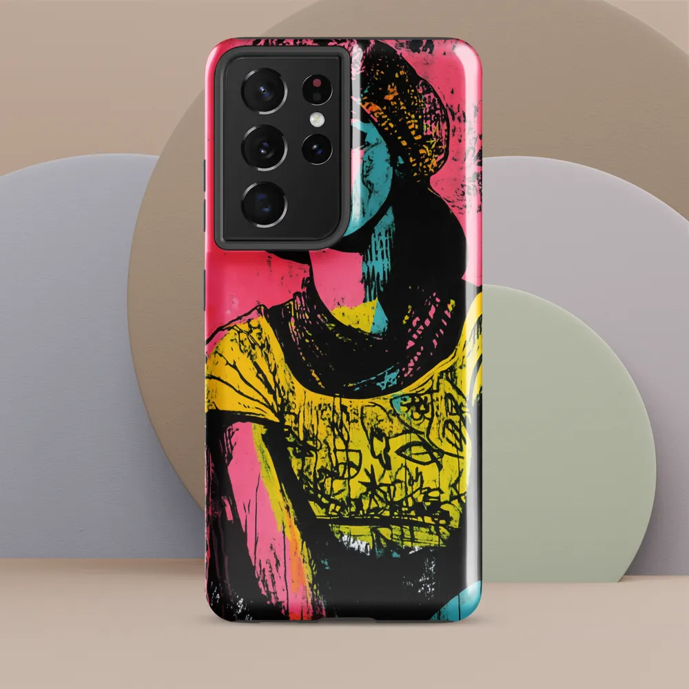 Urban Elegance: A Graffiti Portrait