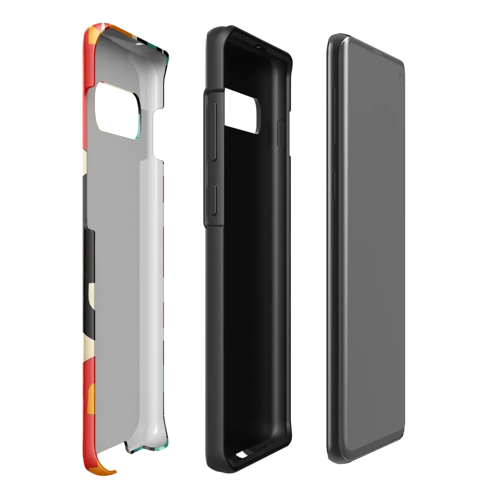 Geometric Playfulness | Phone Case |  S10 Plus | Tough Case | Glossy