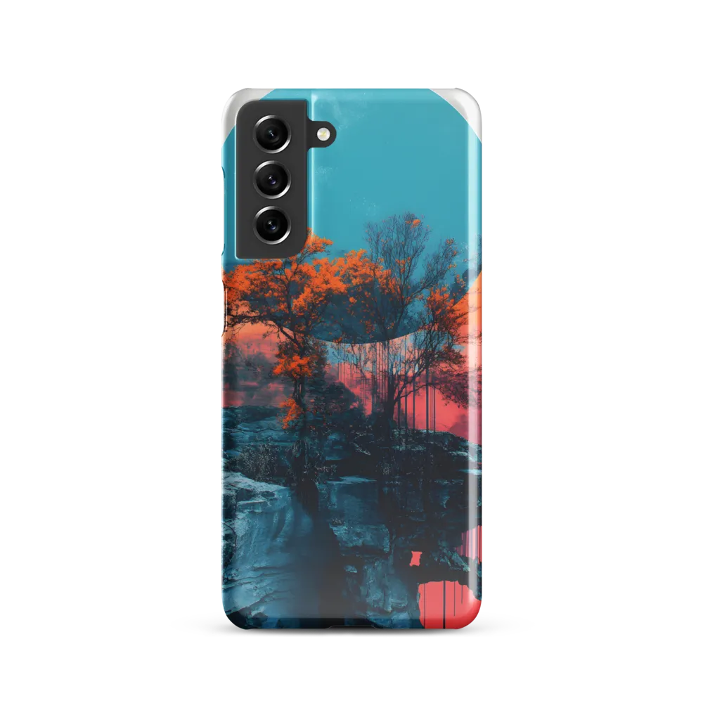 Ethereal Landscapes: A Dance of Color and Form | Phone Case |  S21 | Snap Case | Glossy