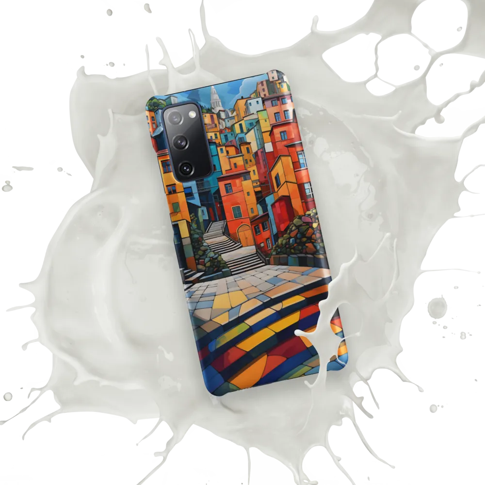 Vibrant Village: A Cubist Journey