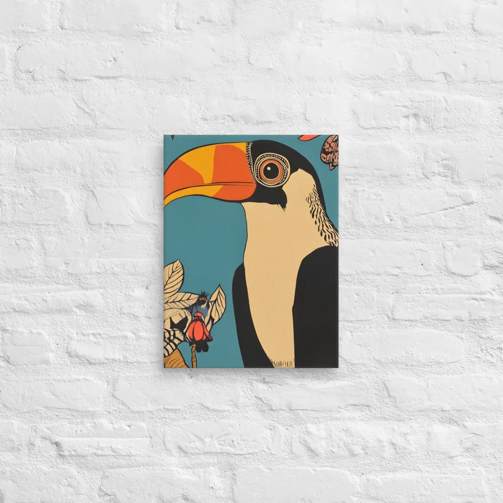 Tropical Majesty: The Toucan at Rest | Canvas | 12″×16″