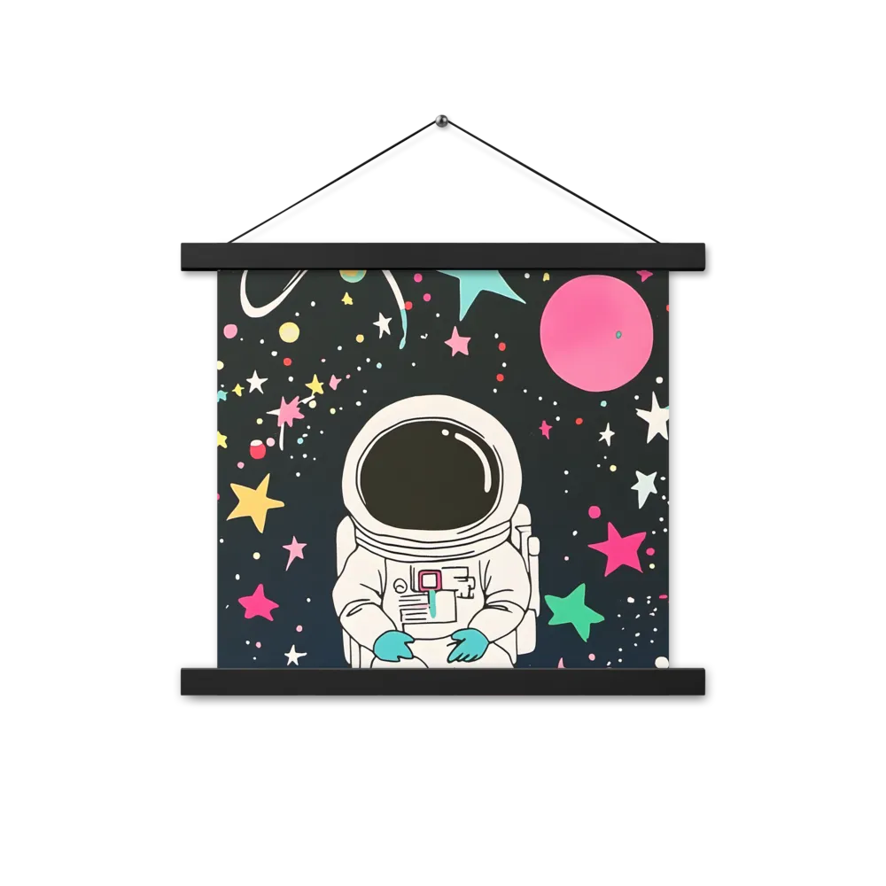 Cosmic Dreamer | Poster With Black Wood Hanger | 14″×14″