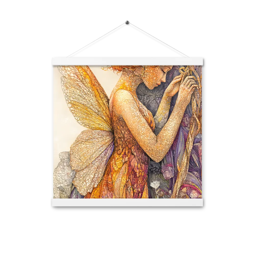 Whispers of the Frosted Meadow | Poster With White Wood Hanger | 16″×16″