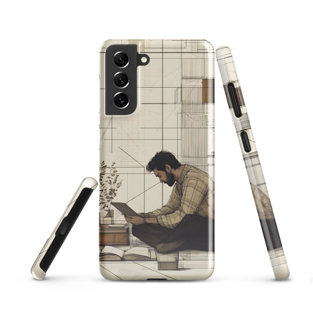 Quiet Reflections in Line | Phone Case |  S21 | Snap Case | Glossy