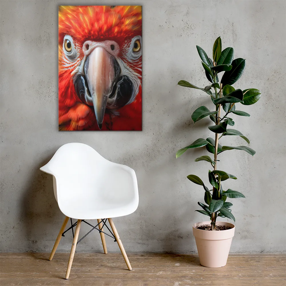 The Fiery Gaze of the Parrot
