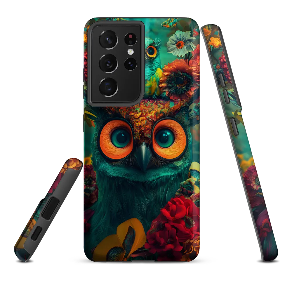 Majestic Harmony: The Floral Owl