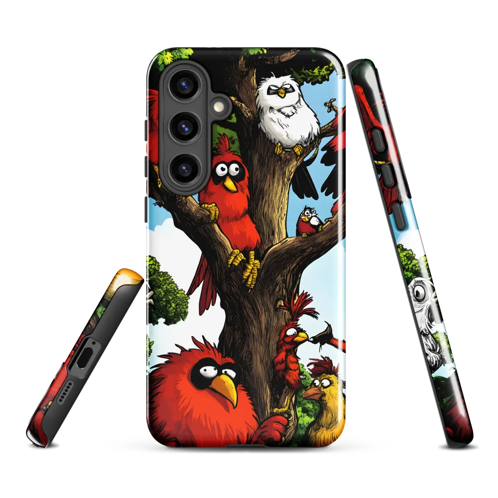 Whimsical Avian Gathering