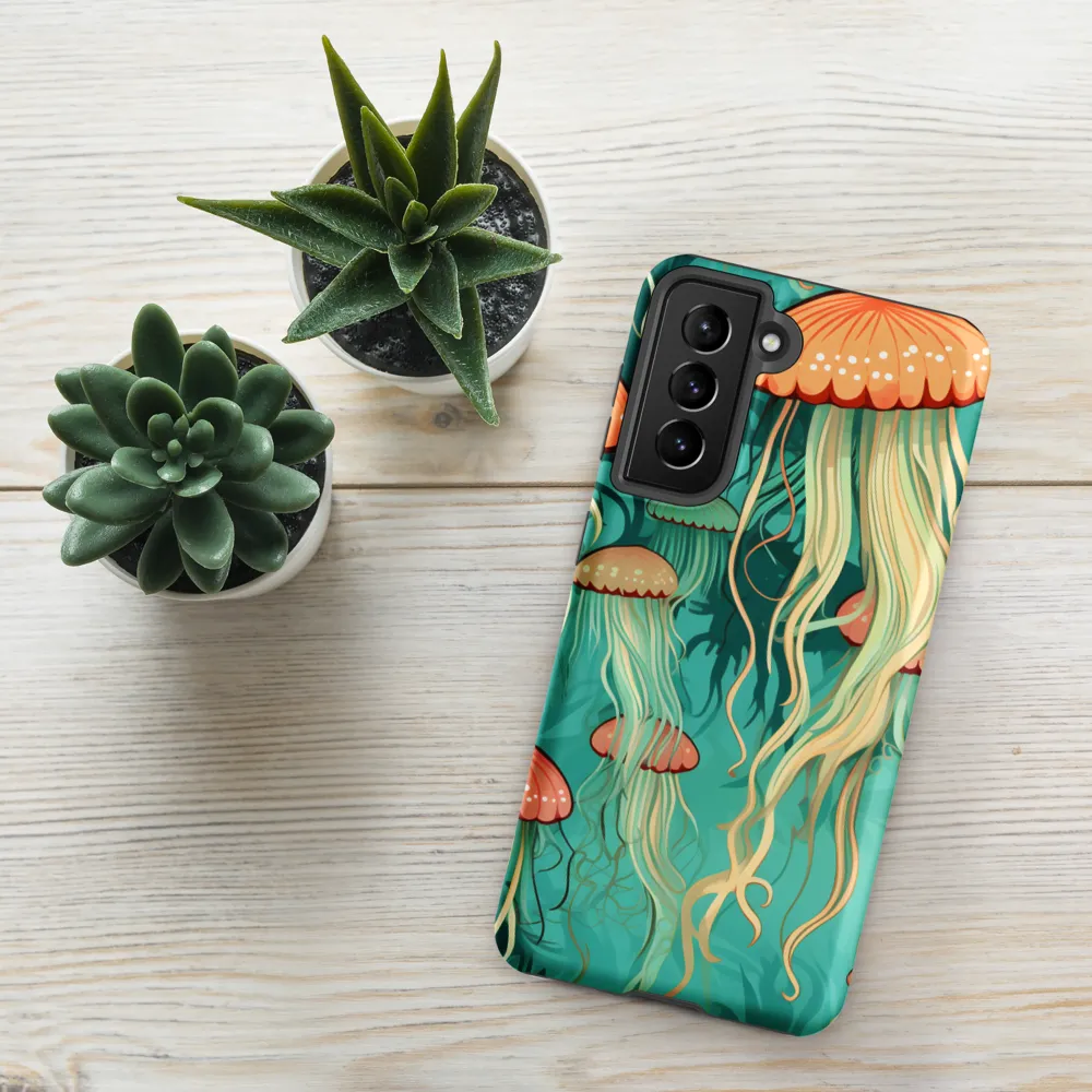 Ethereal Dance of Jellyfish | Phone Case |  S21 | Tough Case | Matte