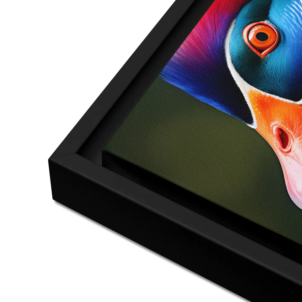 The Majestic Mandarin | Canvas with Black Frame | 16″×20″