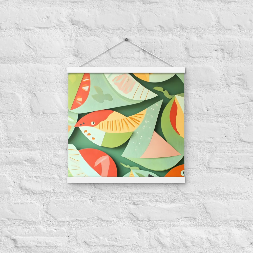 Nature's Palette | Poster With White Wood Hanger | 16″×16″