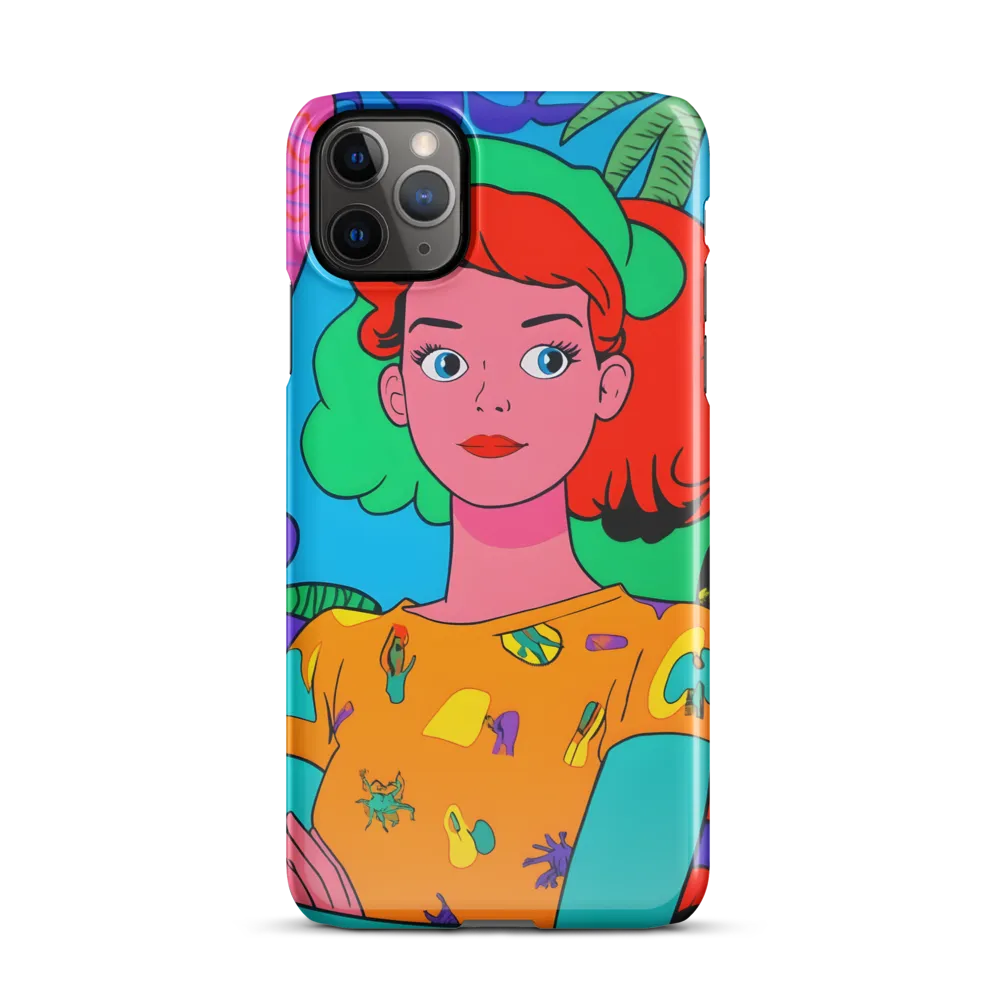 Tropical Vibes: A Playful Portrait | Phone Case |  11 Pro Max | Snap Case | Glossy