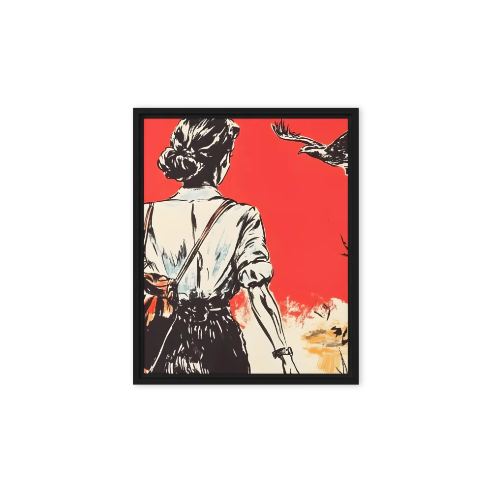 Journey Beyond the Horizon | Canvas with Black Frame | 8″×10″