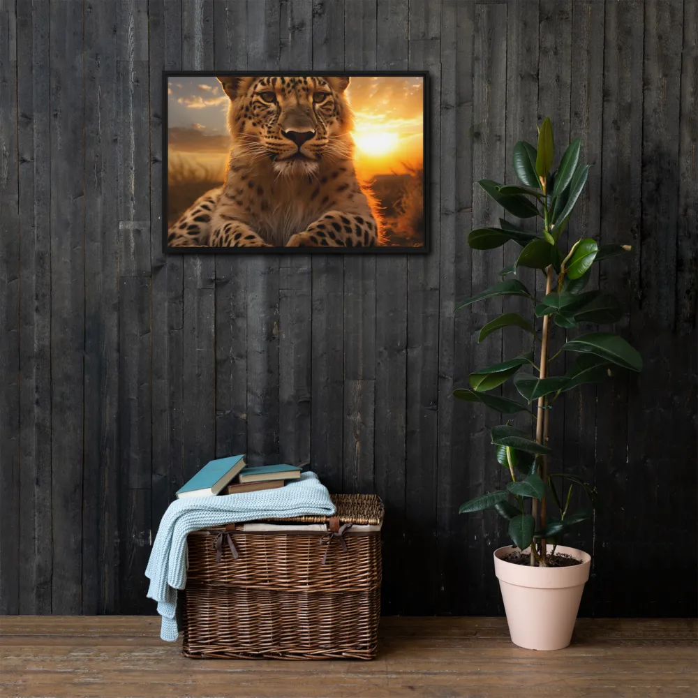 Regal Presence: The Leopard at Sunset