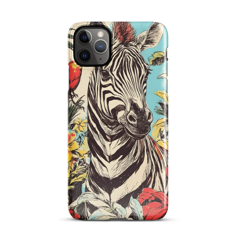 Zebra in Tropical Reverie | Phone Case |  11 Pro Max | Snap Case | Glossy