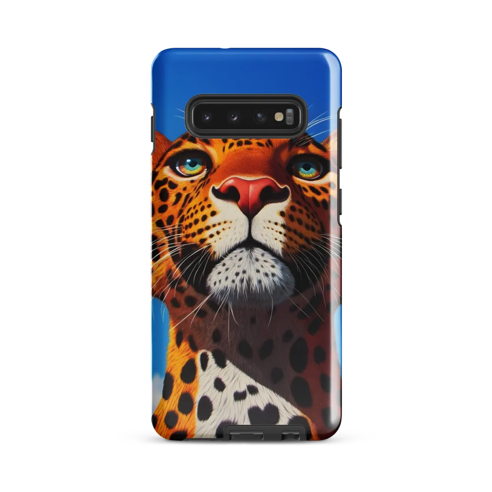 Regal Gaze: The Leopard's Majesty | Phone Case |  S10 Plus | Tough Case | Glossy